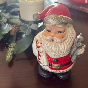 Vintage Homeco Santa Claus Ceramic Bank 5610 Holiday Christmas